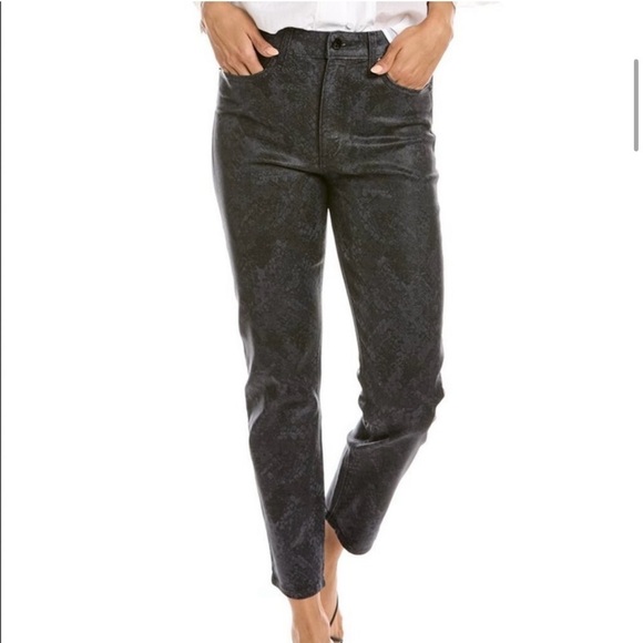 NWT Rag & Bone Snake Foil Nina High Rise Ankle Cigarette Jeans Size 27 - Picture 1 of 11